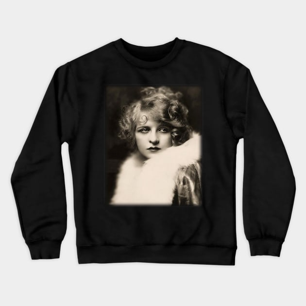 Vintage Woman Antique Photo Art Crewneck Sweatshirt by PaperMoonGifts